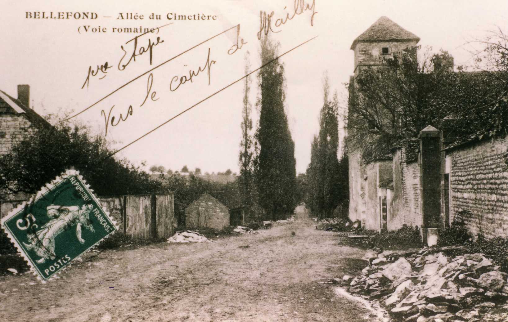 Bellefond Allée du Cimetière (voie romaine)